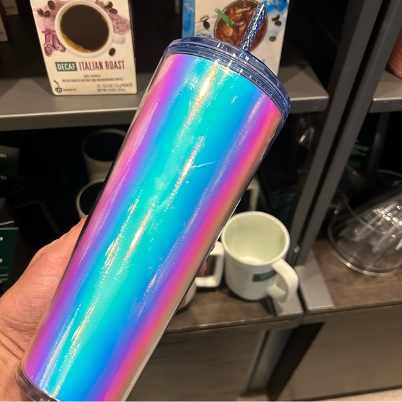 Starbucks Chromatic Iridescent Dome Tumbler Cold Cup 24oz Summer 2023 Release - Picture 11 of 16